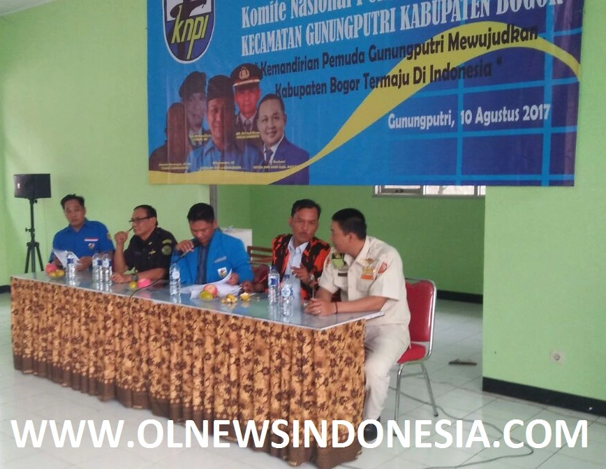 Pimpinan MUSCAM  PK KNPI Kecamatan Gunung Putri