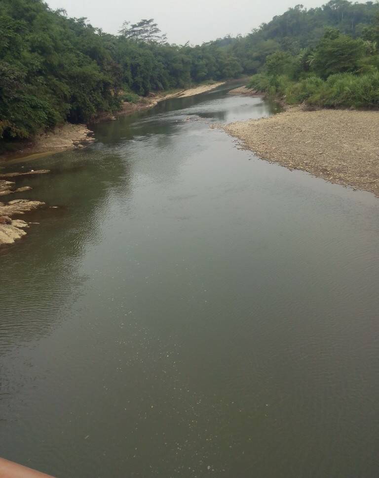 Tampak Sungai Ynag Tercemar oleh IKH PT. PT. CATUR MITRA TARUMA