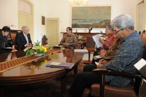 Kunjungan Delegasi Swiss ke Istana Bogor.