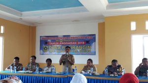 Kepala Desa Pasirangin Kecamatan Cileungsi Kabupaten Bogor Sedang Memberikan Arahan Di Musrenbangdes Desa Pasirangin