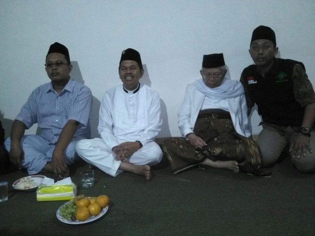 Ketua Umum MUI " Kyai Ma'ruf Amin", dan Bupati Purwakarta, Dedi Mulyadi di Ponpes Nurul Huda