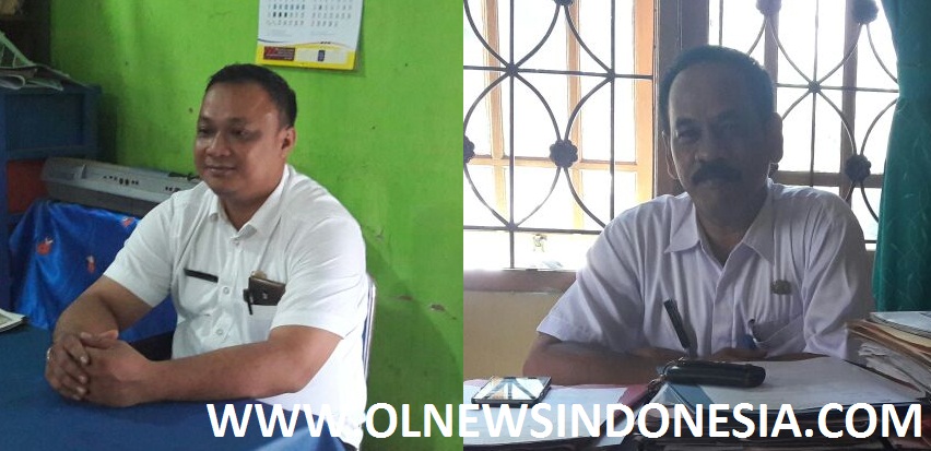 Kepala SDN 1 Cileungsi, Iwan S.pd Dan Kasubag UPT pendidikan Cileungsi, Nacep S.sos,