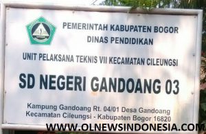 Plang SDN 03 Gandoang Kecamatan Cileungsi Kabupaten Bogor