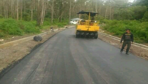 Foto: Lanjutan Peningkatan Jalan Pangururan - Lumban Sihombing Kecamatan Ronggur Nihuta Samosir Sumatera Utara