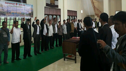 Foto: Pengambilan Sumpah Pengurus PPRS 2017 - 2022 di Sopo Godang Sihotang Samosir