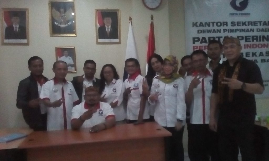 Ketua Partai Perindo Kota Bekasi H Muhammad Gunawan beserta seluruh sayap Partai