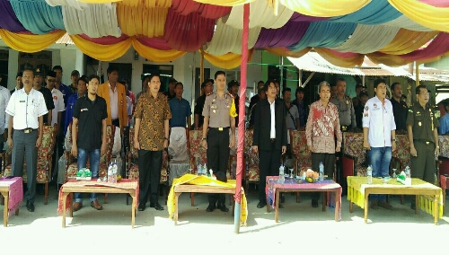 Foto : Para FKPD kabupaten Samosir, di deklarasi Tolak dan Lawan Politik Uang serta SARA Pilkada 2018