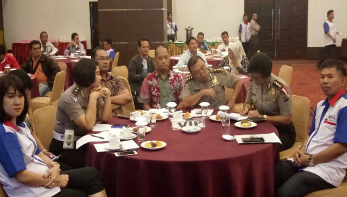 Foto: Perwakilan Dari Poldasu, bersama Ketua dan pengurus JOIN Sumut, diacara pelatihan jurnalis oleh DPW JOIN Sumut.