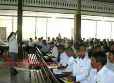 Foto : Para Kepala Desa se-Kecamatan Nainggolan dan Onanrunggu, diSosialisasi Pengelolaan Dana Desa,