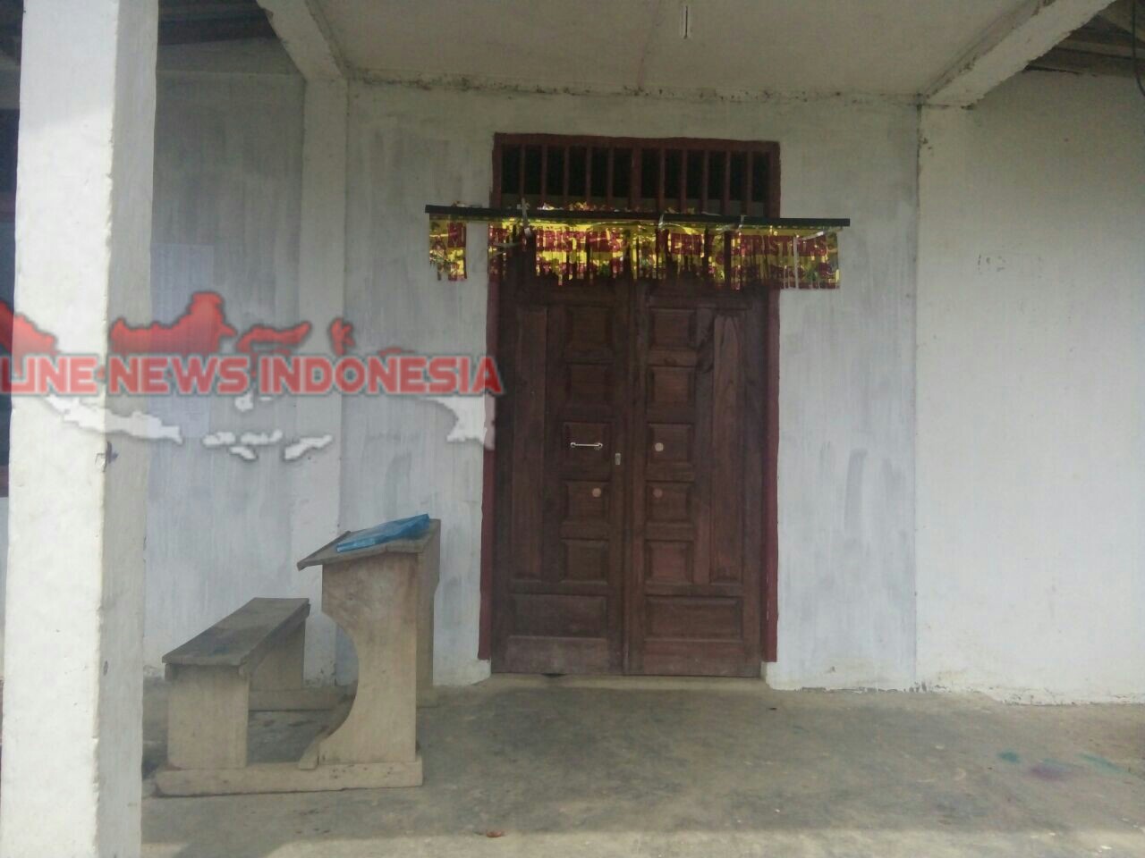 Foto : Kantor Kepala Desa Salaon Dolok, Kecamatan Ronggur Ni Huta Kabupaten Samosir Sumatera Utara Tutup Seharian Penuh, Kamis (5/4)