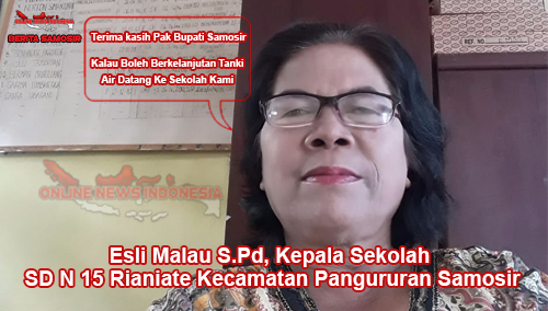 Esli Malau S.Pd, Kepala Sekolah SD N 15 Rianiate Kecamatan Pangururan Samosir