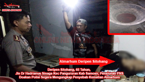 Kapolres Samosir AKBP Agus Darojat ,S.I.K.M.H. di dampingi oleh Kapolsek Pangururan, AKP K.Simanjuntak, Kasat Intel, Kasat Tahti dan personil lainnya langsung turun mengecek Tempat Kejadian Perkara (TKP), Jum'at(31/08) sekira Pukul 22.00 Wib