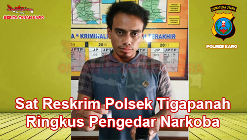 Ricky Sitepu pemilik sabu yang ditangkap Kepala Desa Kubu Simbelang saat di kantor Polisi