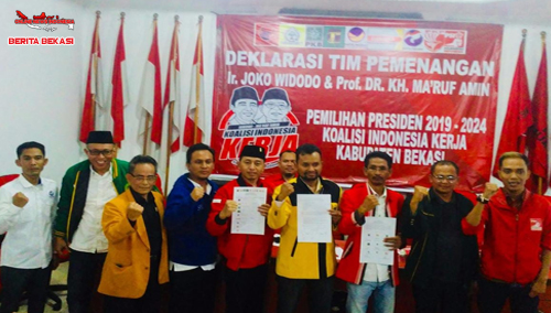 deklarasikan Koalisi Indonesia Kerja Kabupaten Bekasi untuk memenangkan Jokowi-KH.Ma’ruf Amin