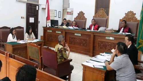 Foto : Dr.Rudi RusdiahBE,MA. Menjadi Saksi Dari Soegiharto Santoso untuk Sidang Perkara Perdata No.633pdt.G2018PN JKT.SEL.