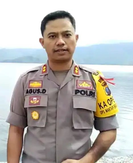 Foto : Kapolrea Samosir, AKBP Agus Darojad S.I.K, M.H, dukung masyarakat Samosir tolak Provokasi demi persatuan dan kedamaian di NKRI.