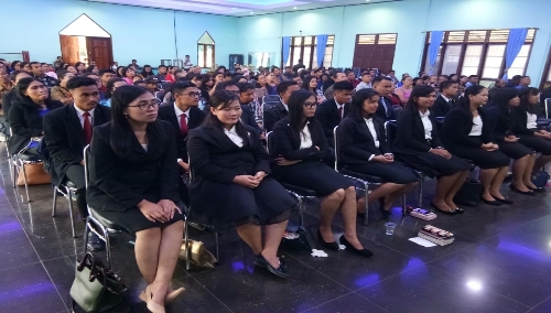 Ket foto : Para SA Ora et Labora Kabanjahe saat mengikuti ajaran pelepasan