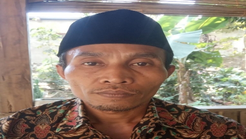 Foto : Salim,Kepala Desa Laban Jaya Kecamatan Kabupaten Lebak