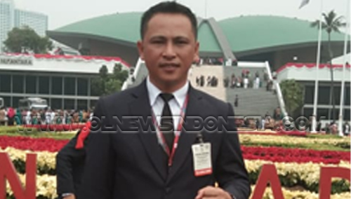 Jendry Paendong SPd ketika menghadiri Sidang Paripurna 2019 di DPR-RI