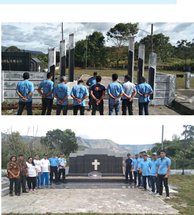 Foto : Menjelang HUT Kemerdekaan RI Ke 74 Tahun, Warga Binaan Pemasyarakatan (WBP) Cabang rutan (Cabrutan) Pangururan, bersama petugas dan pemkab Samosir menggelar Bhakti Sosial Padamu Negeri di Taman Makam Pahlawan (TMP) Sidamdam, Jum'at (9/10) di desa Rianiate, Kecamatan Pangururan, Samosir, Sumatera Utara.