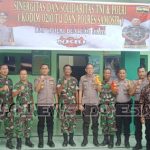 Mewujudkan stabilitas keamanan serta meningkatkan sinergitas TNI - Polri, Kapolres Samosir yang baru, AKBP Muhammad Saleh bersama jajarannya menggelar acara coffe morning bersama jajaran TNI, Jum'at (27/9) di Halaman Kantor Koramil 03/ Pangururan, Samosir , Sumatera Utara.