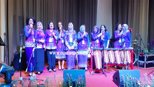 Ket Foto : Ketua Dekranasda Kabupaten Karo, Ny Sariati Terkelin Brahmana menghadiri Rapat Kerja Nasional (Rakernas) Dekranas tahun 2019 di Jakarta Selasa (10/09) 2019.