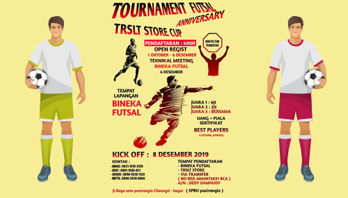 TRSLT Store Gelar Futsal Tournament Dalam Rangka First Anniversary