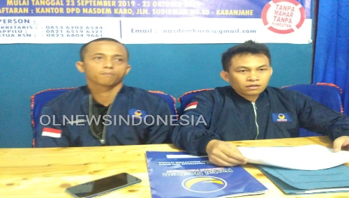 Ket foto  : panitia Penjaringan Balon Partai Nasdem Kabupaten Karo