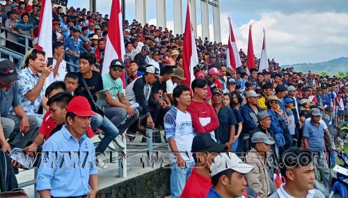 Ribuan Penonton Antusias Menyaksikan Lomba Pacuan Kuda HUT Kabupaten Sulut Ke-591