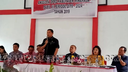 Sambutan dari Camat Tompaso Stenly David Umboh,SSTP MAP