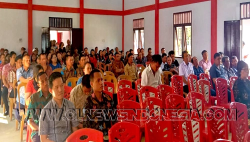 Masyarakat yg hadir yg merupakan Tokoh2 Masyarakat, BPD, LPM, Pemerintah Desa di Kec. Tompaso Raya