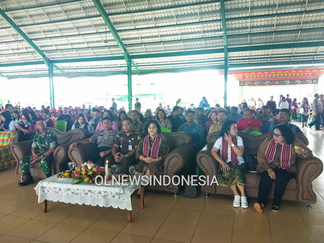 Ket foto  : Wakil Bupati Karo Cory Seriwaty Br Sebayang saat mengikuti acara HKN  Ke  55  Di Aula Gerga Tigapanah Kab Karo, Jumat (29/11) 2019 (Ist)