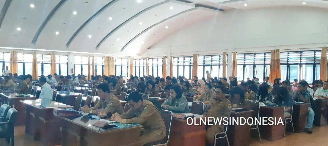 Ket foto : Para peserta Musrenbang yang mengikuti RKPD Karo di Aula Kantor Bupati Karo Kabanjahe, Selasa (17/03) 2020 (Ist)