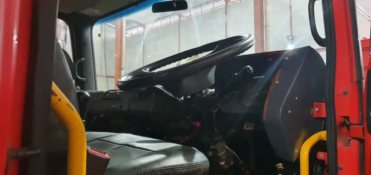 Foto : Stir mobil Damkar Hibah dari Korsel sudah dirombak posisinya sebelah kanan