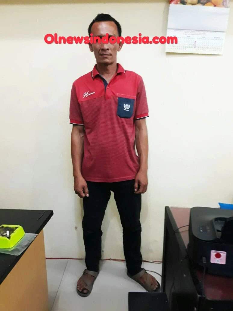 Ket foto : Pelaku RS Colia Pembunuh Tarigan telah diamankan Satreskrim Polres Tanah Karo, Rabu (10/06) 2020 (Ist)