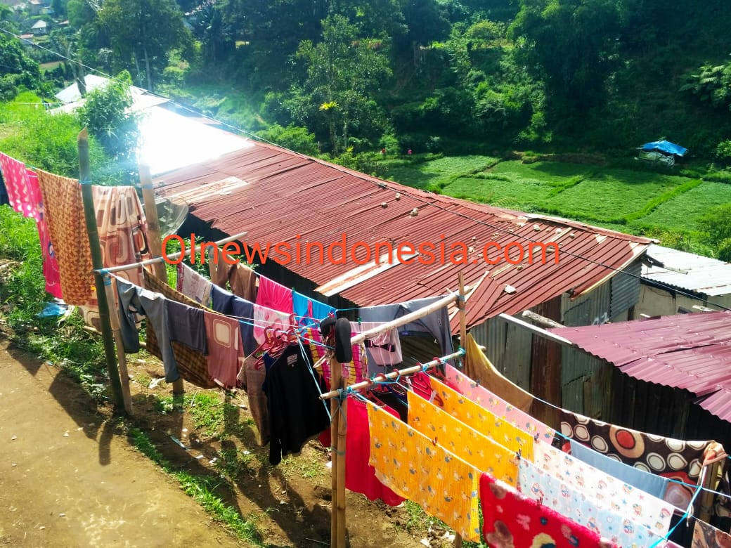 Ket foto : Lokasi rumah kontrakan Korban dan Tersangka di Desa Merdeka Kecamatan Merdeka Kabupaten Karo, Selasa (07/07) 2020 (Ist)