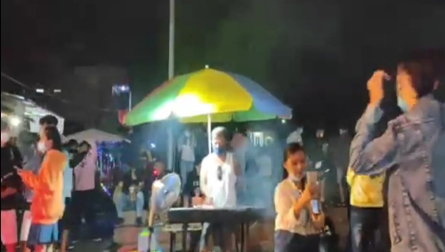 Suasana Natal Di Taman Cita Waya Langowan (Foto Diambil Tgl 26/12/2020)