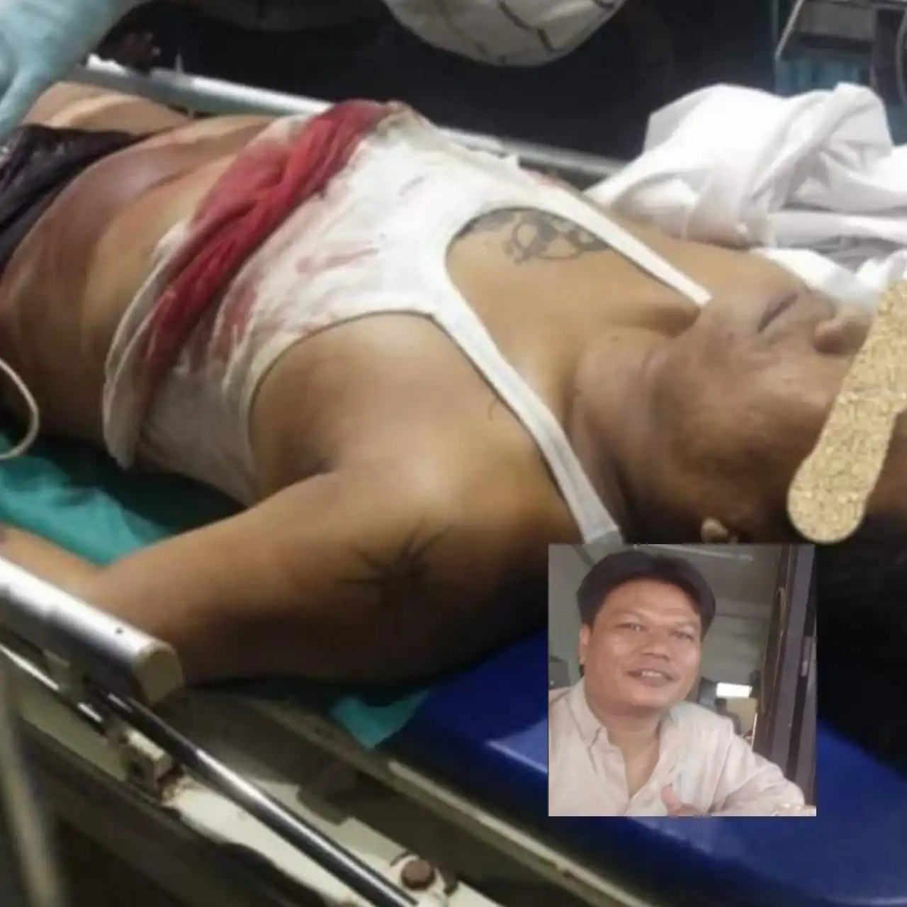 Foto : Pemimpin Redaksi â€“ juga pemilik â€“ mediaonline LaserNewsTodya.com, Marah Salem Harahap (42) atau dikenal dengan panggilan Marsal, warga Huta VII, Nagori Karang Anyar, Kecamatan Gunung Maligas, Kabupaten Simalungun, meninggal dunia setelah ditembak orang tak dikenal (OTK), Sabtu dinihari (19/06/2021).